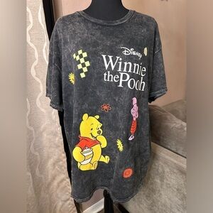 Disney Winnie the Pooh & Piglet Mineral Wash Graphic Tee